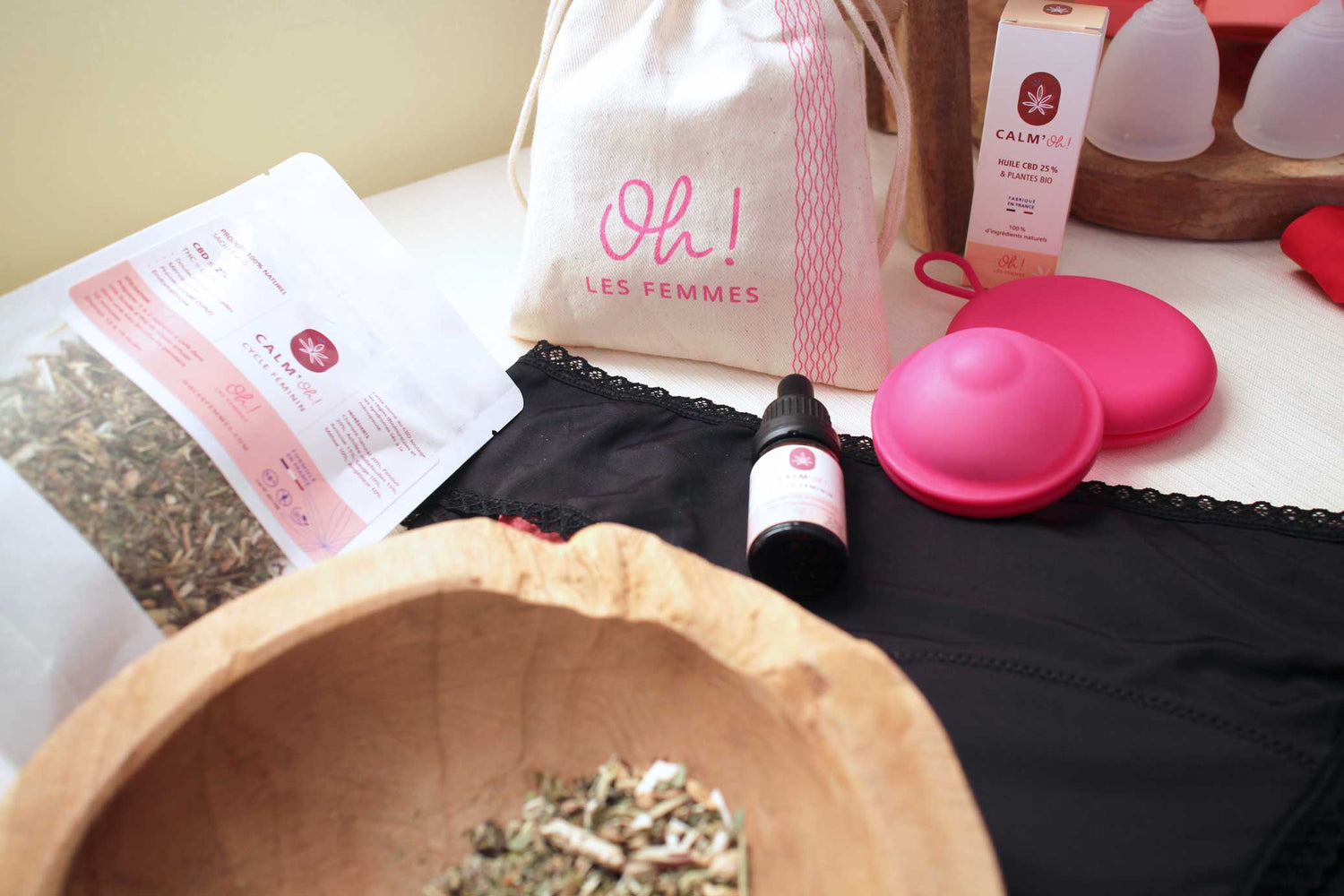 Calm'Oh : une gamme bien-être pour le cycle menstruel et la ménopause