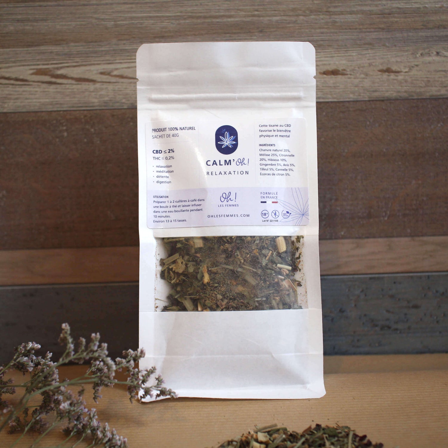 Tisane infusion relaxation détente 100% naturelle aux 9 plantes