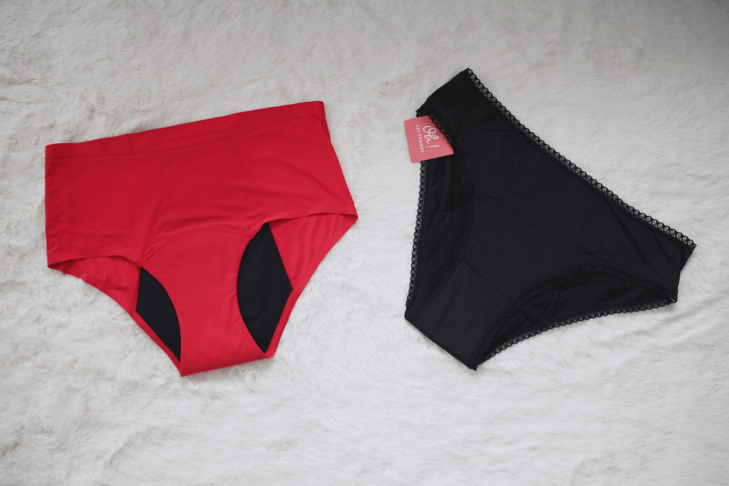 Culotte menstruelle scarlet taille haute et billy noire oh les femmes