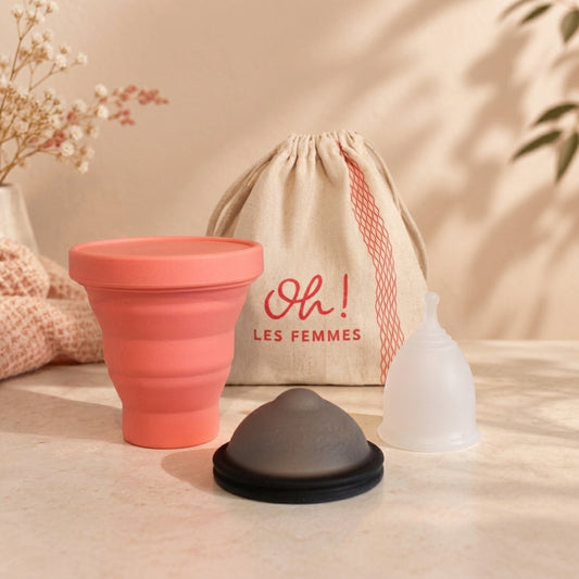 pack disque menstruel discoh taille L noir et coupe menstruelle L