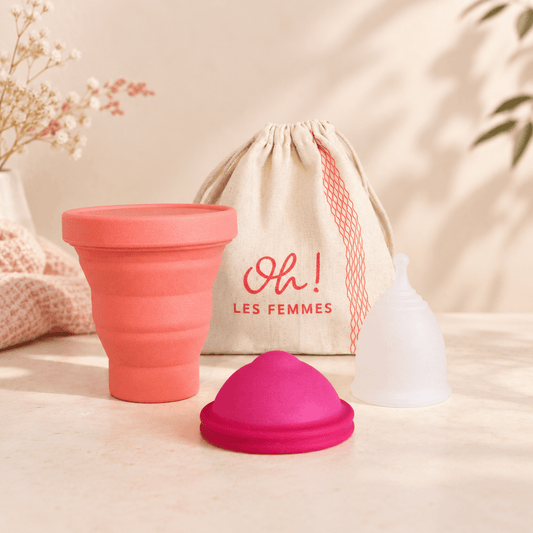 pack disque menstruel discoh taille S fushia et coupe menstruelle cupoh S