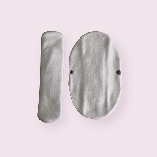 serviette hygienique lavable nuit plié