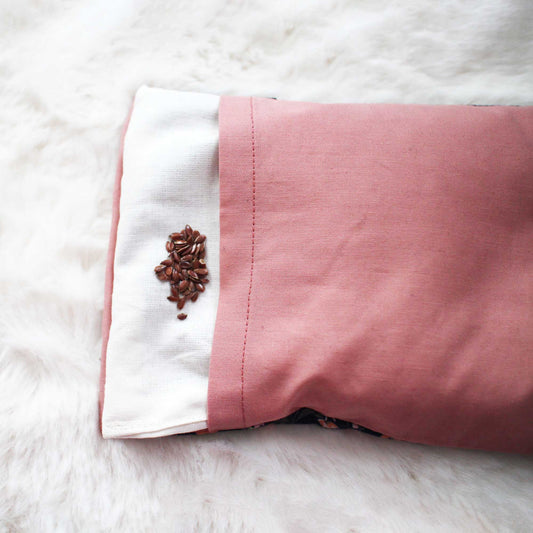 Bouillotte Calm’Oh déhoussable pour un lavage facile et hygiénique – graines de lin bio