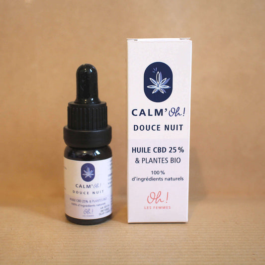 Huile CBD 25% et plantes BIO douce nuit