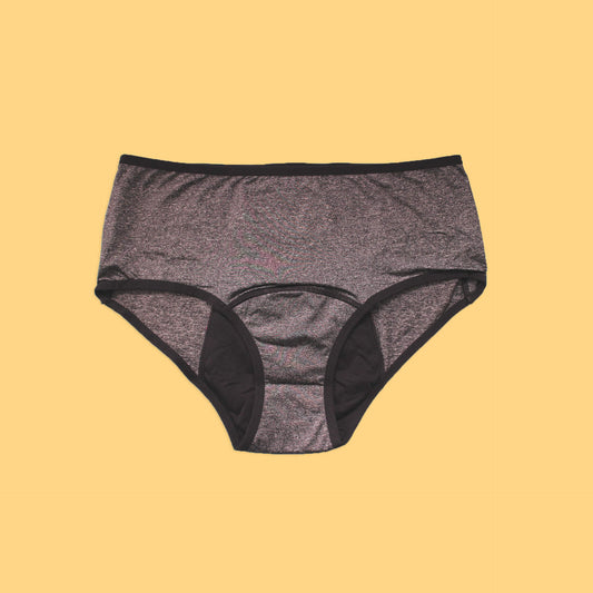 culotte menstruelle anthracite roxan face a plat