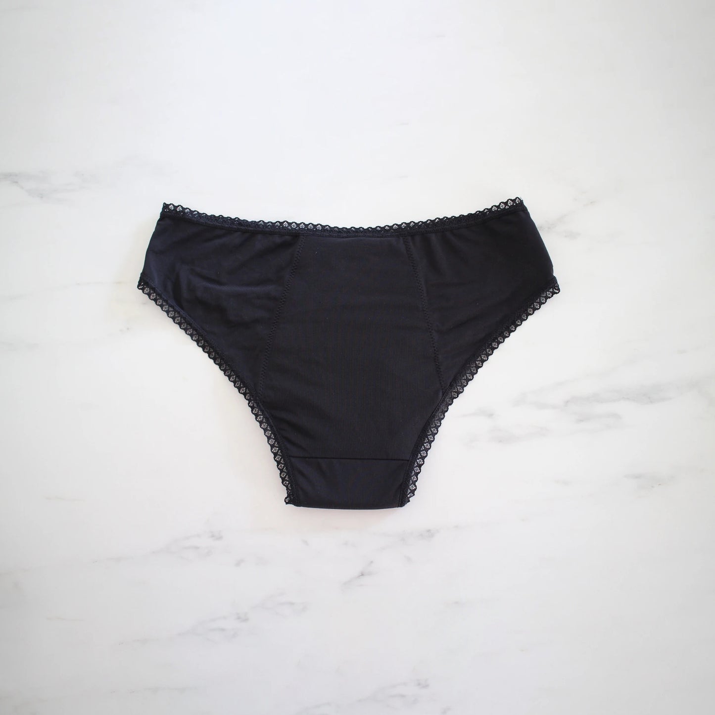 Culotte menstruelle noire modèle Billy polyamide elasthanne - dos