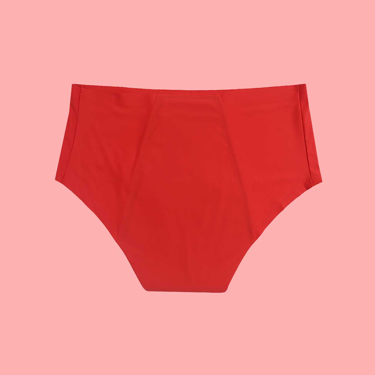 Culotte menstruelle modèle Scarlet rouge taille haute sans couture dos